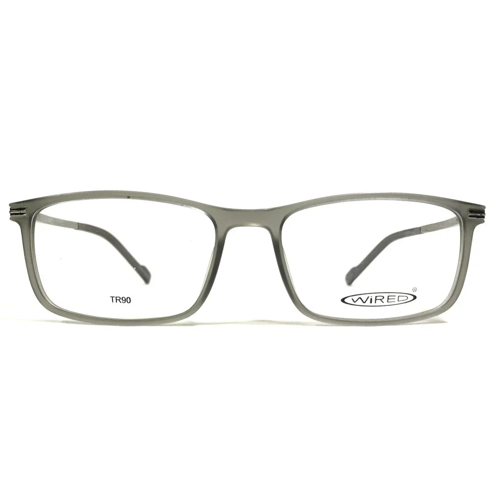 Wired by Avalon Eyeglasses Frames 6053 Matte Gray Rectangular Full Rim 53-17-135